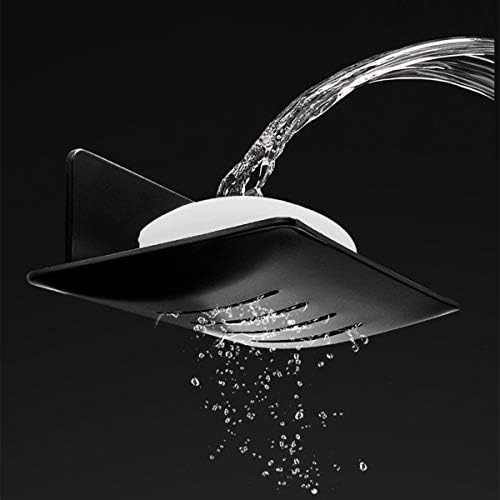 Lancher Soap Rack Adhesive Bath Holder - Black 1