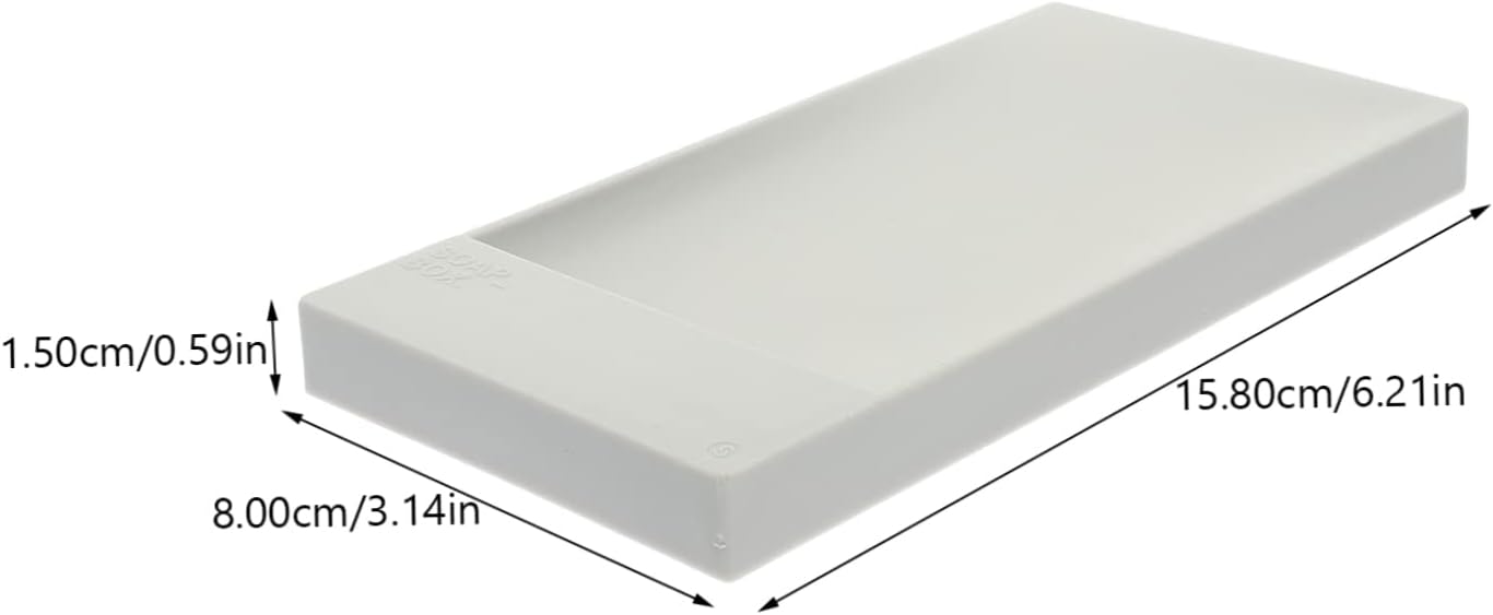 Luxshiny 2 Pack Suction Cup Soap Dish - Gray