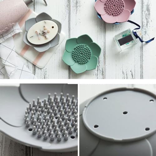 Curfair Silicone Soap Dish with Anti-Slip Base