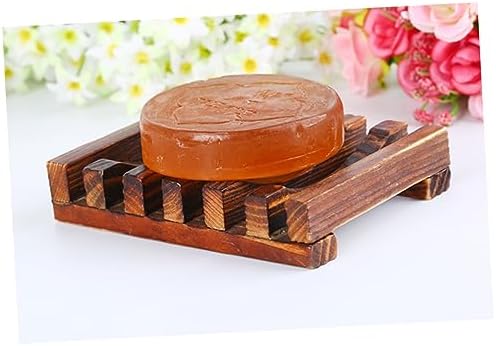 Alipis Carbonized Soap Dish Holder for Kitchen Bathroom