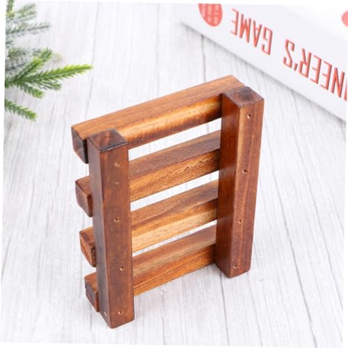 PRETYZOOM Wooden Soap Dish for Drainage and Storage