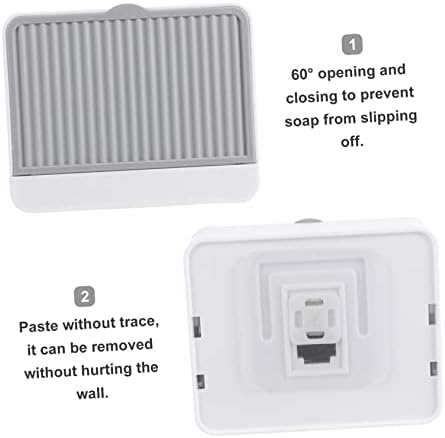 Ciieeo Wall-Mounted Soap Dish Grey 1