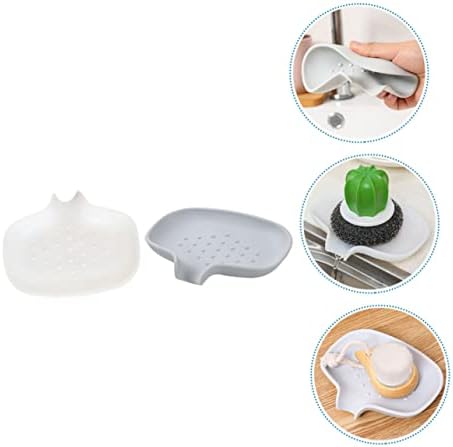 2pcs Portable Leak-Proof Soap Case with Anti-Slip Drainage