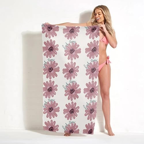 Floral Fuck Trump Beach Towel - Funny Home Decor Gift