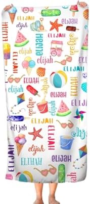 Personalized Ice Cream Beach Towel for Kids