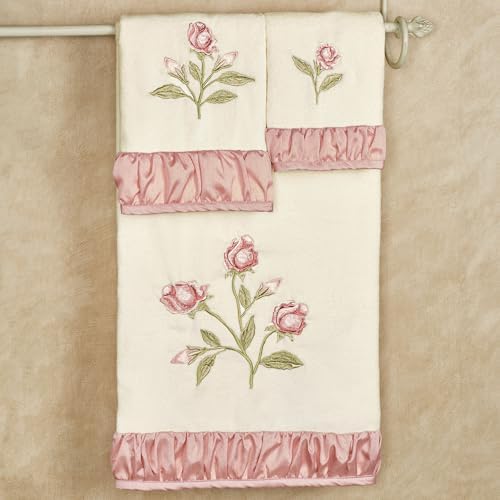 Touch of Class Blush Rose Bath Towel Set