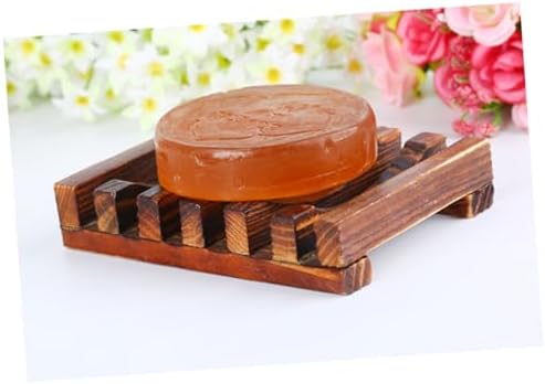Healifty Carbonized Soap Holder for Bathroom and Kitchen 1