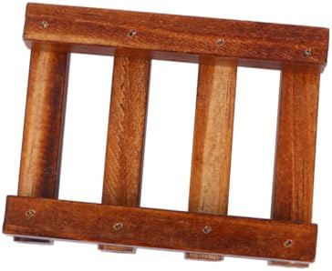 COOLHIYA Maple Wooden Soap Dish Holder for Bathroom Kitchen and Shower