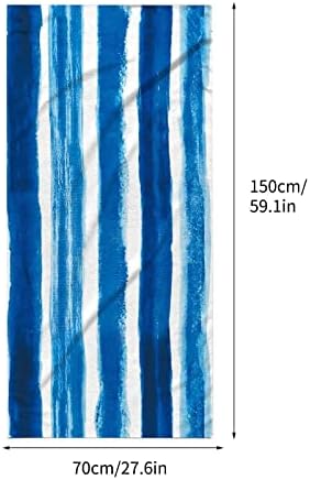 Lovskoo Blue Sea Sandproof Beach Towel 58x27 inch
