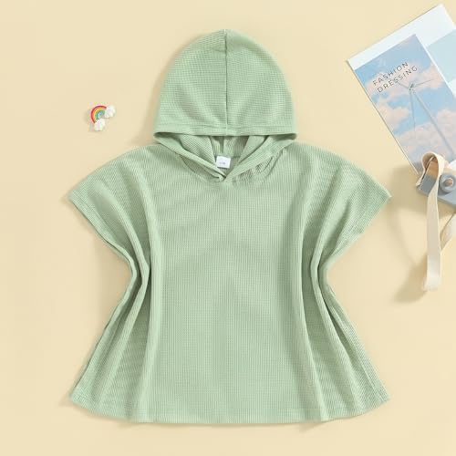 Owls-Yard Kids Beach Towel with Hood Waffle