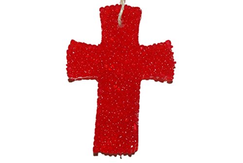 ChicWick Car Candle with Fiery Cross Design