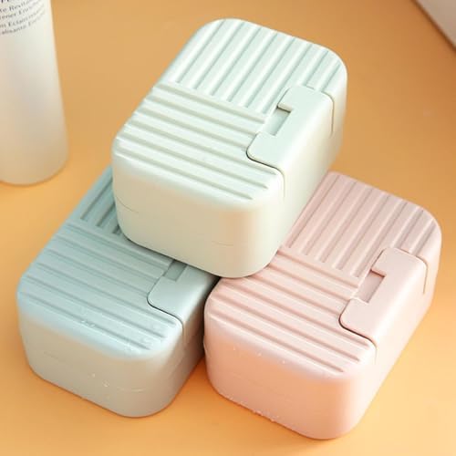 Travel Soap Case Box with Sealed Lid 1 Bar Soap Holder