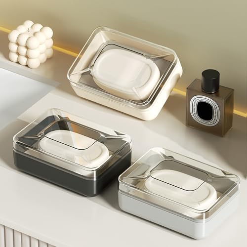 TNNOKL Creative PET Soap Holder for Bathroom and Travel