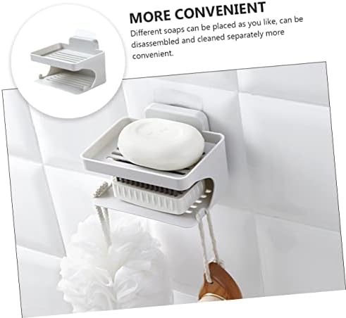 Yardenfun Double Layer Soap Holder Bathroom Organizer