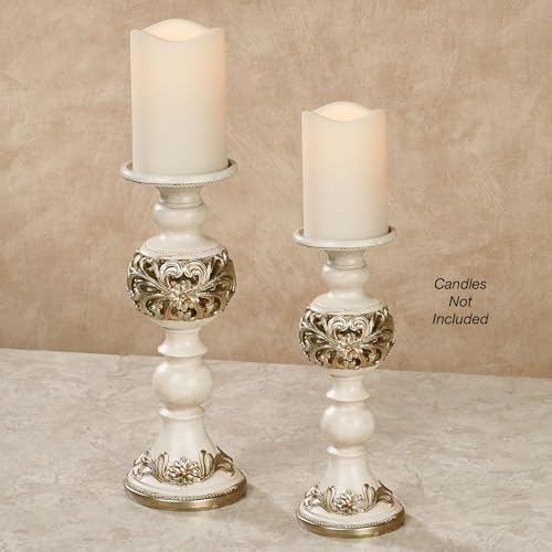 Touch of Class Abimbola Ivory Candleholder Set of Two