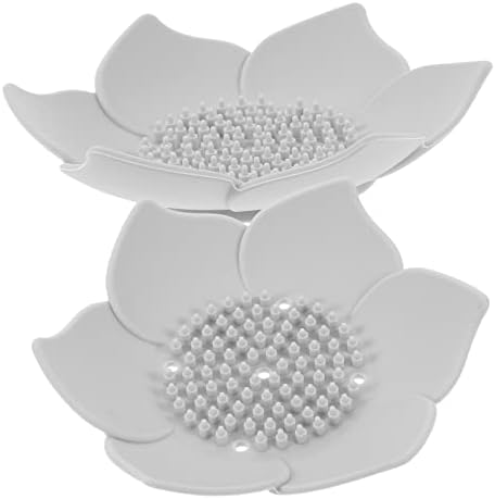 2Pcs Flower Shaped Soap Holder for Bathroom Kitchen 1