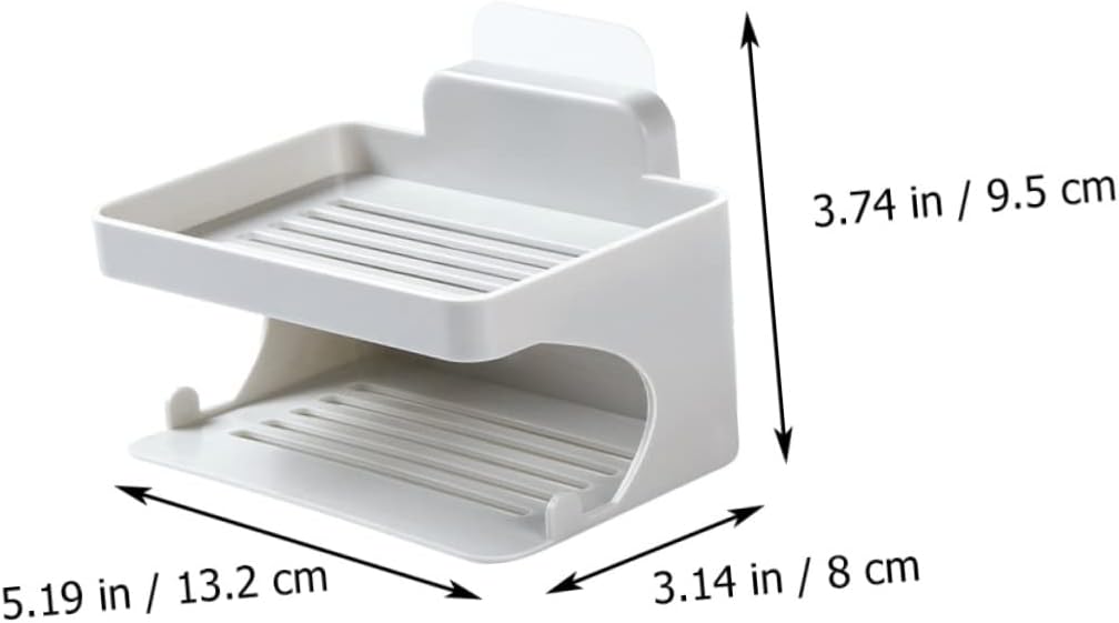 ABOOFAN Double Layer Soap Holder for Kitchen and Bathroom