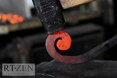 RTZEN Rustic Bell Candle Snuffer - Unique Black Matte Wrought Iron