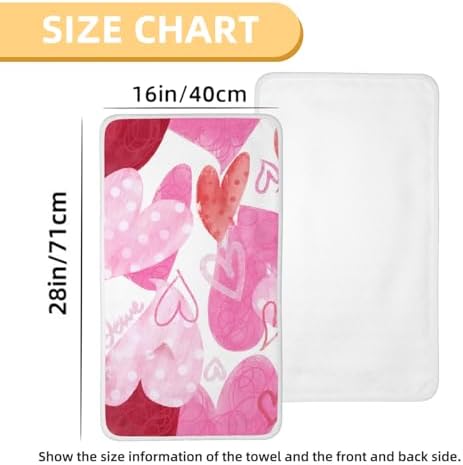 Custom Personalized Coral Velvet Bath Towels - 16 x 28