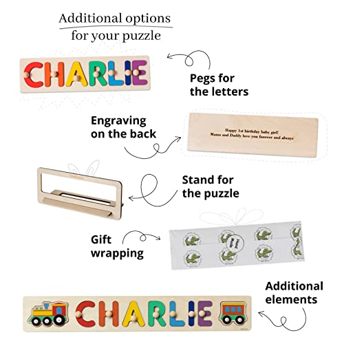 Personalized Wooden Puzzle with Name and Message