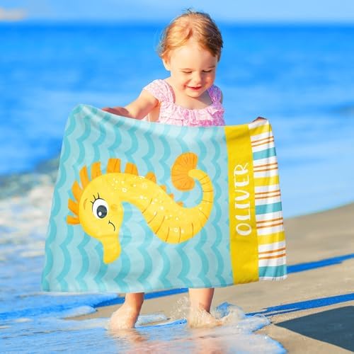 Custom Beach Towels with Names for Kids and Adults