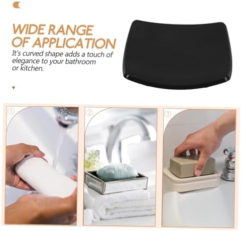 Cabilock Elegant Soap Holder Indoor Sturdy ABS Bathroom Dish