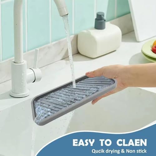 Silicone Organizer Tray for Kitchen Sink and Bathroom
