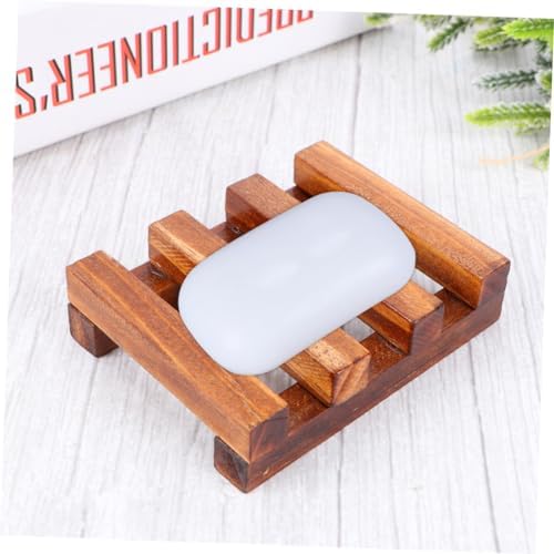 DRESSOOS Wooden Soap Holder Retro Design for Bathroom