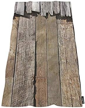 Moslion Rustic Old Barn Wood Bath Towel 64x32 Inches
