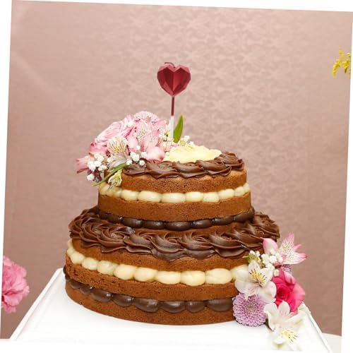 HOLIDYOYO 8pcs Heart Shaped Birthday Candles