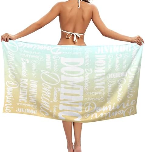 Custom Beach Towel with Name - Personalized for All Ages