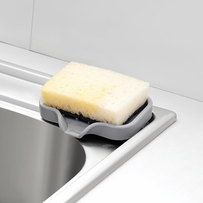HiQiMi 2 Pack Soap Dish and Sponge Holder Set