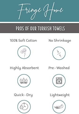 Fringe Home Turkish Towel - 100 Cotton Lime 1