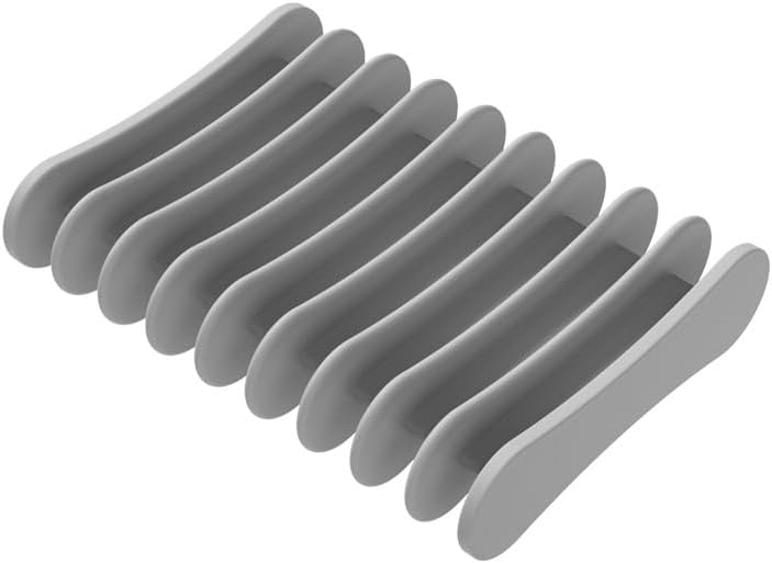 Silicone Soap Dish with Drainage and Non-Slip Base
