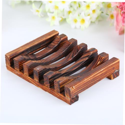 OUNONA Carbonized Soap Holder with Drainage