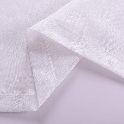 KOUFALL 96 Sheer Curtains White Grommet Set of 2 Panels