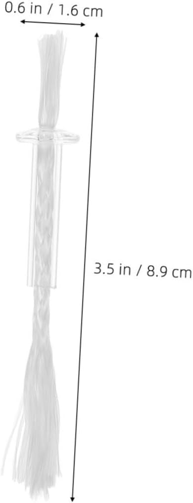 IMIKEYA 4pcs Fiberglass Candle Wicks Tube Holder
