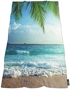 Moslion Comfy Bath Towels 64x32 Inches Ocean Tropical