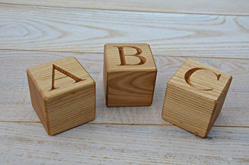 Personalized Wood Letter Blocks for Baby 1