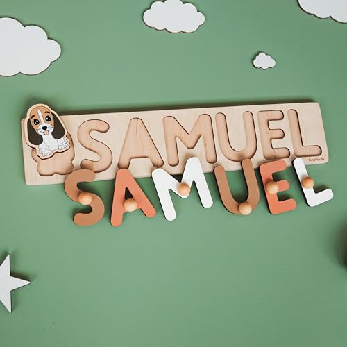 Personalized Wooden Baby Name Puzzle For Toddlers 1-3