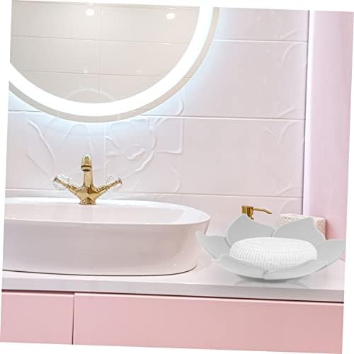 2Pcs Flower Shape Soap Dish Holder for Bathroom Kitchen Sink