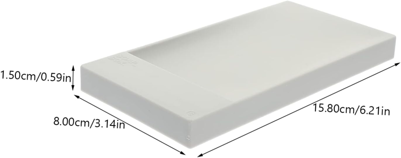 PRETYZOOM 2-Piece Self-Draining Soap Dish for Countertop Bathrooms and Kitchens