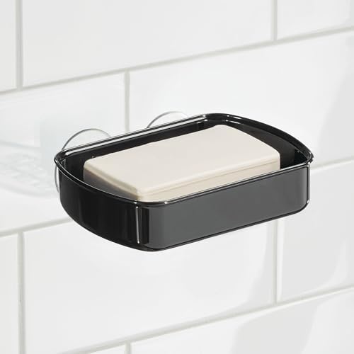 InterDesign Suction Cup Soap Dish - Black