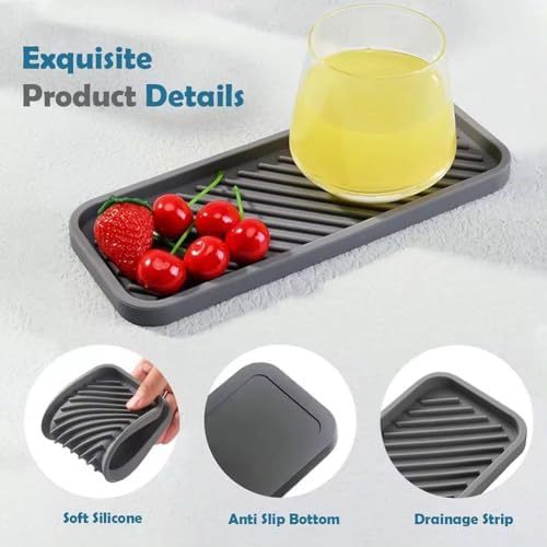 Silicone Organizer Tray for Kitchen Sink and Bathroom