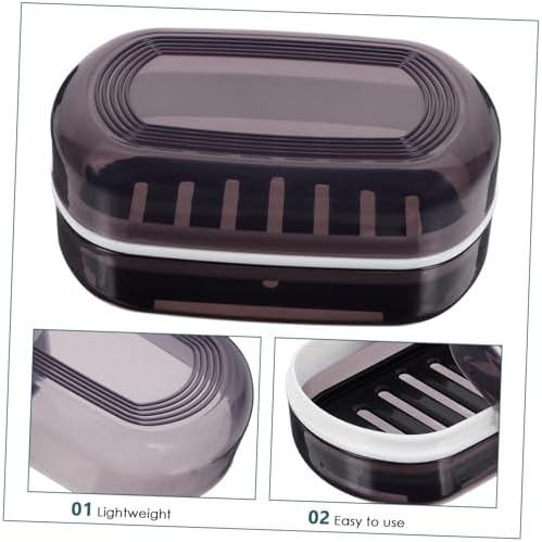 BRIGHTFUFU Travel Soap Container with Lid