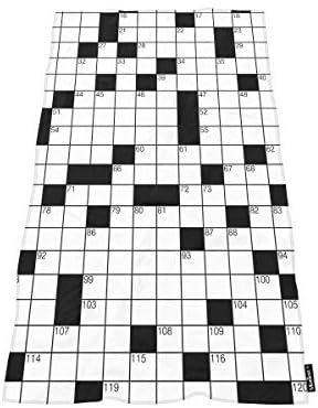 Moslion Comfy Bath Towels Word Search Puzzle