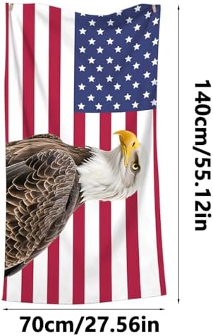 Red White Blue Stars and Stripes Patriotic Beach Towel