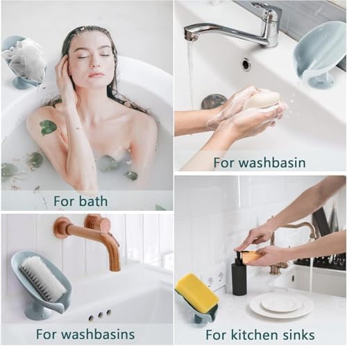 Leaf Shape Soap Saver - Self Draining Soap Dish