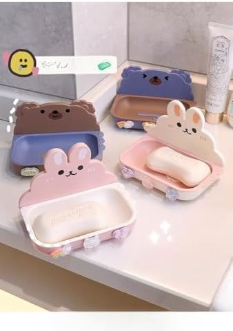 FABEILAI Rabbit Shape Soap Holder Suction Cup