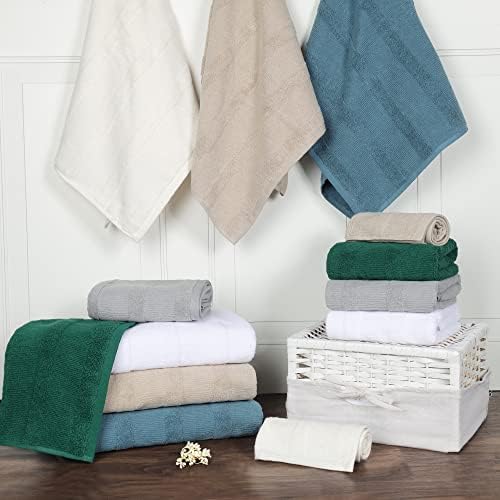 Superior Roma Cotton 6-Piece Towel Set Denim Blue